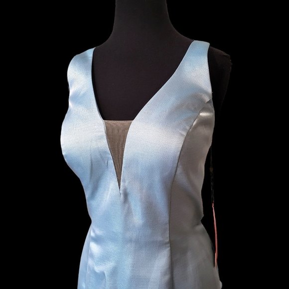 Morell Maxie Ice Blue Mermaid Prom Dress - Picture 5 of 9